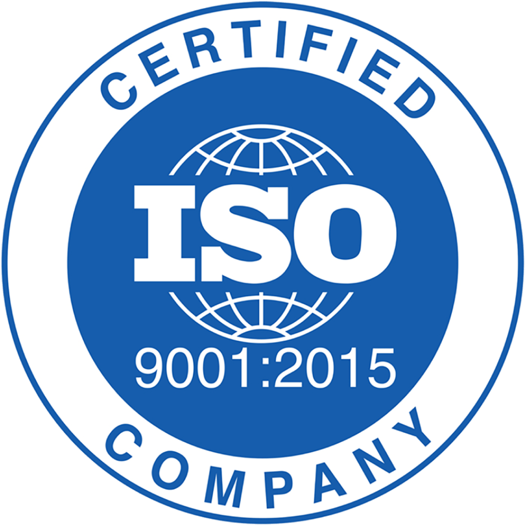 ISO 9001:2015 Certified Company